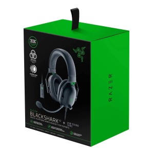 هدست گیمینگ با سیم ریزر مدل BLACKSHARKv2 همراه با کارت صدا